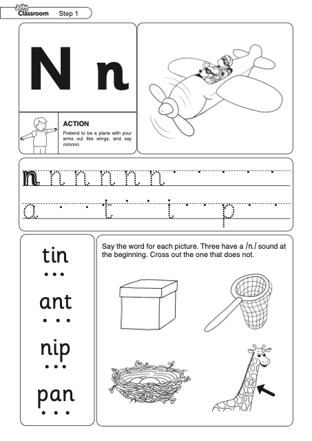 Worksheet /n/ Precursive - UK
