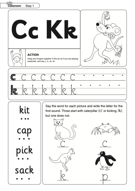 Worksheet ck Precursive - UK