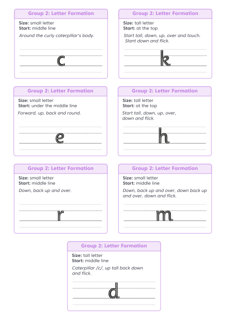 Letter Formation - Group 2