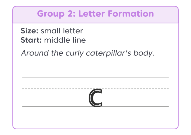 Letter Formation A4 C