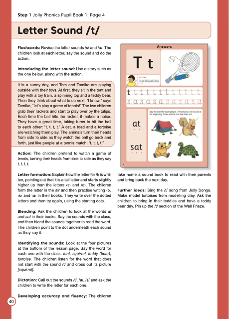 Lesson plan /t/