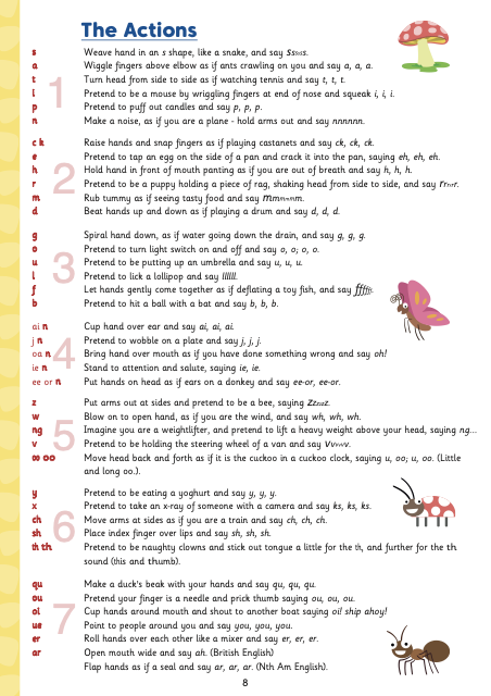Actions Sheet