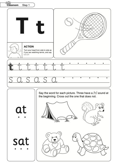 Worksheet /t/ Precursive - UK